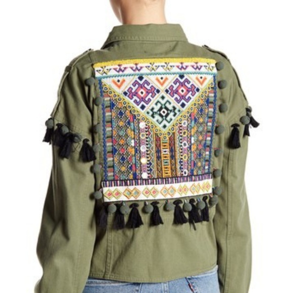 CoffeeShop Beaded Cargo Jacket S - Picture 1 of 8